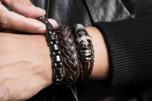 Men Bracelets Elevate Your Style with Chic Premium Leather Bracelets Collection