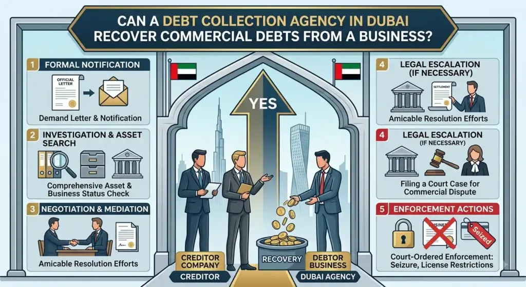 Debt Collection Dubai Agency Recover Commercial Debts From a Business