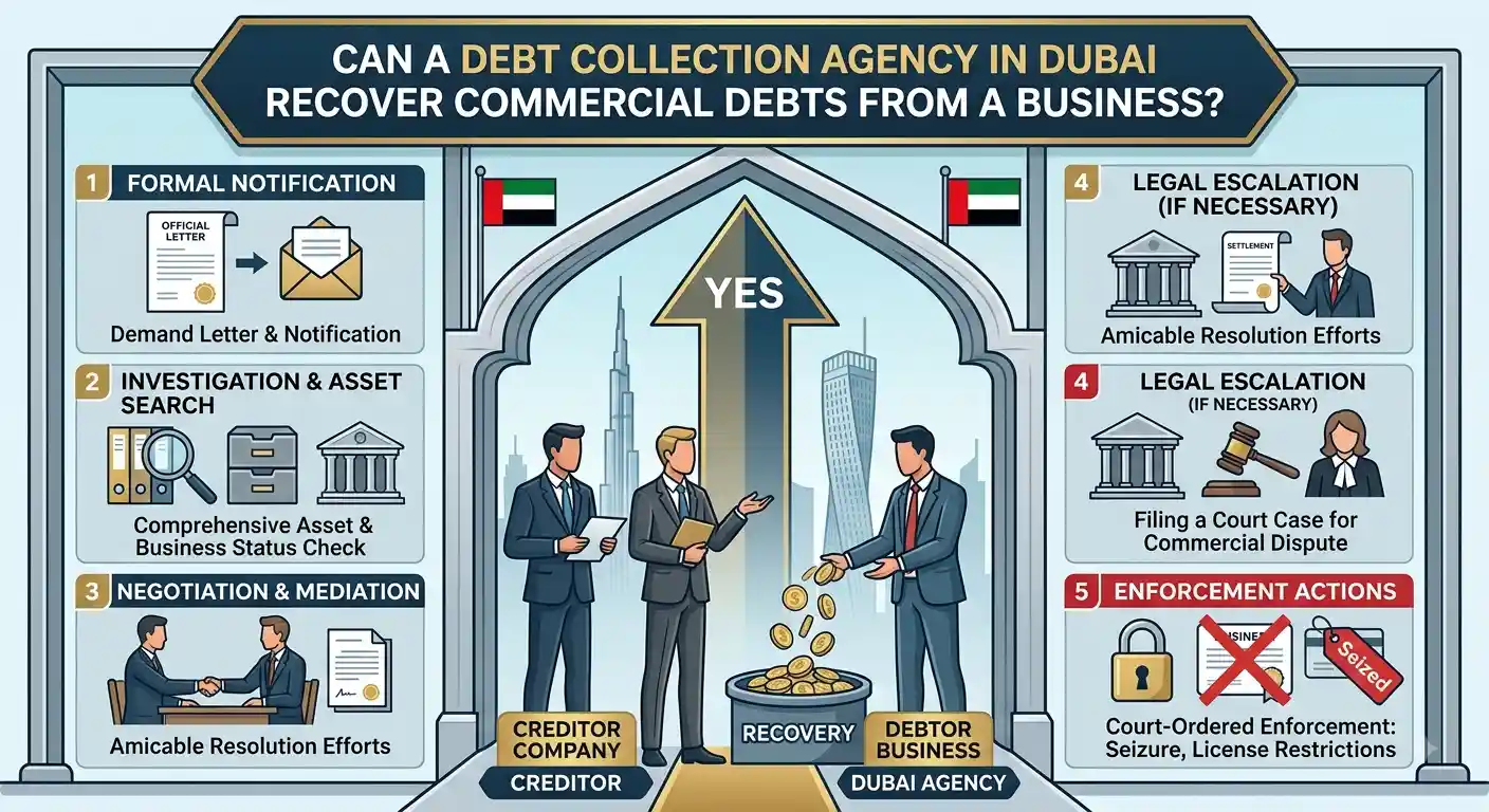 Debt Collection Dubai Agency Recover Commercial Debts From a Business